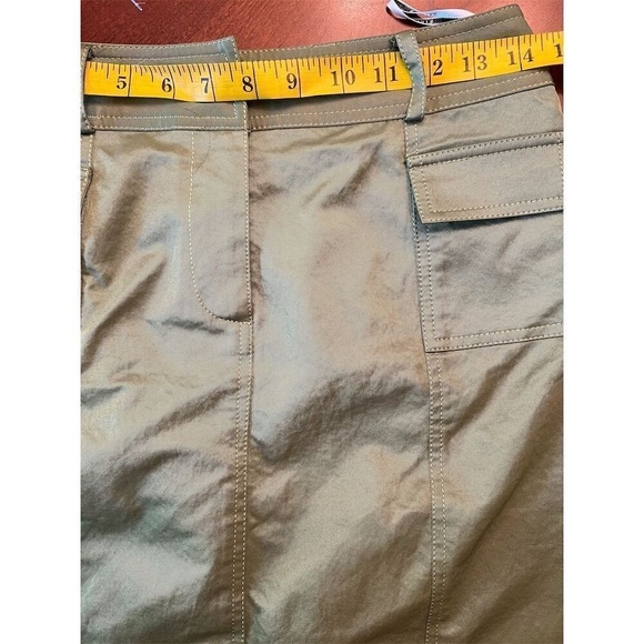 Women's Khaki Cargo Knee-Length Skirt Size 9 Casual with Pockets - Picture 9 of 12